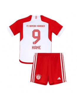 Otroški Nogometna dresi replika Bayern Munich Harry Kane #9 Domači 2023-24 Kratek rokav (+ hlače)
